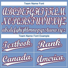 Load image into Gallery viewer, Custom Light Blue White-Red Baseball Jersey