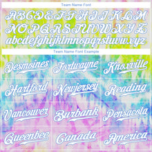 Загрузить изображение в средство просмотра галереи, Custom Tie Dye Pink-Light Blue 3D Rainbow Authentic Baseball Jersey