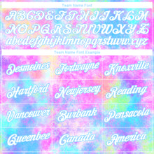 Загрузить изображение в средство просмотра галереи, Custom Tie Dye Watercolor Gradient White-Light Blue 3D Performance T-Shirt