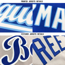Load image into Gallery viewer, Custom Gray Royal-White Baseball Jersey