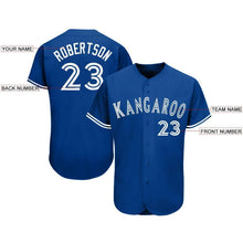 Laden Sie das Bild in den Galerie-Viewer, Custom Royal White Baseball Jersey