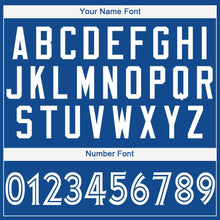 Laden Sie das Bild in den Galerie-Viewer, Custom Royal White Baseball Jersey