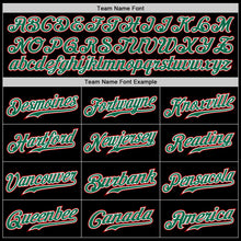 Load image into Gallery viewer, Custom Black Kelly Green-Red Authentic Two Tone Baseball Jersey