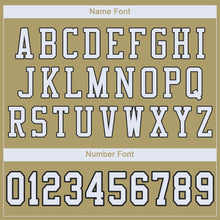Load image into Gallery viewer, Custom Vegas Gold White-Black Mesh Authentic Football Jersey
