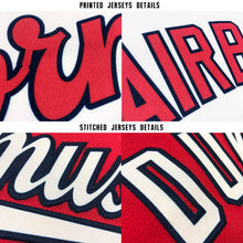 Загрузить изображение в средство просмотра галереи, Custom Red White-Navy Baseball Jersey