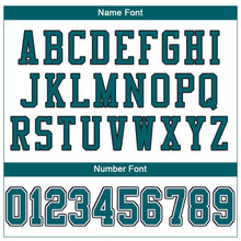 Load image into Gallery viewer, Custom White Teal-Black Mesh Authentic Football Jersey