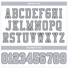 Charger l'image dans la galerie, Custom White Silver-Black Mesh Authentic Football Jersey