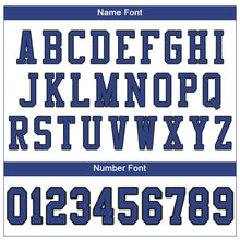 Загрузить изображение в средство просмотра галереи, Custom White Royal-Black Mesh Authentic Football Jersey