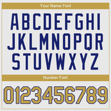 Charger l'image dans la galerie, Custom White Old Gold-Royal Authentic Baseball Jersey