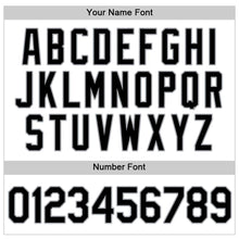 Charger l'image dans la galerie, Custom White Black Pinstripe Black-Gray Authentic Baseball Jersey