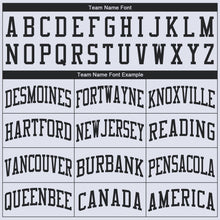 Load image into Gallery viewer, Custom White Black Round Neck Basketball Jersey