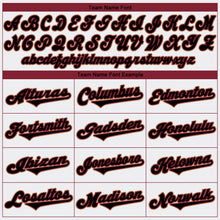 Laden Sie das Bild in den Galerie-Viewer, Custom White Black-Crimson Authentic Baseball Jersey