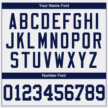 Laden Sie das Bild in den Galerie-Viewer, Custom White Navy Authentic Baseball Jersey