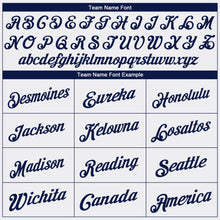 Laden Sie das Bild in den Galerie-Viewer, Custom White Navy Authentic Baseball Jersey