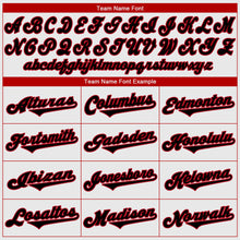 Загрузить изображение в средство просмотра галереи, Custom White Black-Red Authentic Baseball Jersey