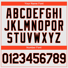 Laden Sie das Bild in den Galerie-Viewer, Custom White Black-Orange Authentic Baseball Jersey