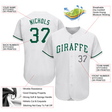 Laden Sie das Bild in den Galerie-Viewer, Custom White Kelly Green-Gray Authentic St. Patrick's Day Baseball Jersey