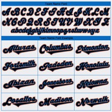 Laden Sie das Bild in den Galerie-Viewer, Custom White Black-Powder Blue Authentic Baseball Jersey