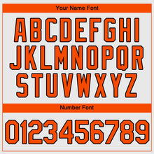 Laden Sie das Bild in den Galerie-Viewer, Custom White Orange-Black Authentic Baseball Jersey