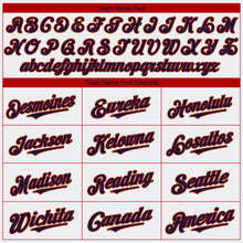 Laden Sie das Bild in den Galerie-Viewer, Custom White Navy-Red Authentic Baseball Jersey