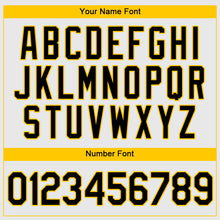 Charger l'image dans la galerie, Custom White Black-Gold Authentic Baseball Jersey