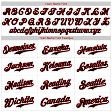 Charger l'image dans la galerie, Custom White Black Pinstripe Black-Red Authentic Baseball Jersey