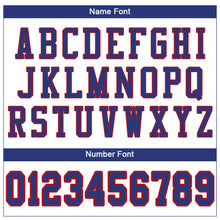 Load image into Gallery viewer, Custom White Royal-Red Mesh Authentic Football Jersey