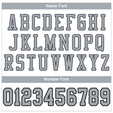 Charger l'image dans la galerie, Custom White Silver-Black Mesh Authentic Football Jersey