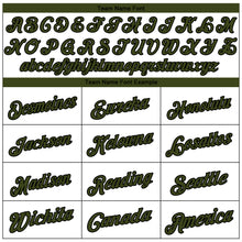 Charger l'image dans la galerie, Custom White Black Pinstripe Olive-Black Authentic Memorial Day Baseball Jersey