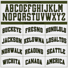 Laden Sie das Bild in den Galerie-Viewer, Custom White Olive-Black Authentic Memorial Day Baseball Jersey