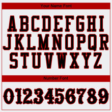 Laden Sie das Bild in den Galerie-Viewer, Custom White Black-Red Authentic Baseball Jersey