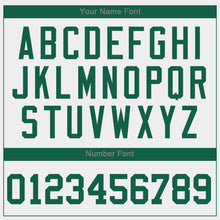 Laden Sie das Bild in den Galerie-Viewer, Custom White Kelly Green-Gray Authentic Baseball Jersey