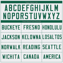 Laden Sie das Bild in den Galerie-Viewer, Custom White Kelly Green-Gray Authentic Baseball Jersey