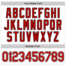 Загрузить изображение в средство просмотра галереи, Custom White Red-Black Authentic Throwback Rib-Knit Baseball Jersey Shirt