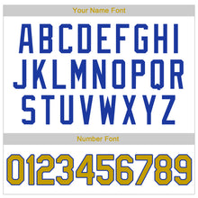 Загрузить изображение в средство просмотра галереи, Custom White Old Gold-Royal Authentic Throwback Rib-Knit Baseball Jersey Shirt