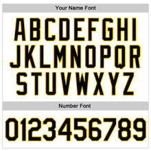 Загрузить изображение в средство просмотра галереи, Custom White Black-Gold Authentic Throwback Rib-Knit Baseball Jersey Shirt