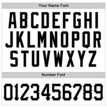 Charger l'image dans la galerie, Custom White Black Pinstripe Black-Gray Authentic Baseball Jersey