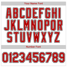 Загрузить изображение в средство просмотра галереи, Custom White Red-Black Authentic Baseball Jersey