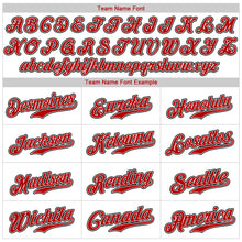 Загрузить изображение в средство просмотра галереи, Custom White Red-Black Authentic Baseball Jersey