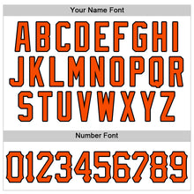 Laden Sie das Bild in den Galerie-Viewer, Custom White Orange-Black Authentic Baseball Jersey