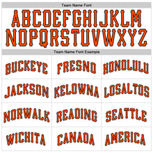 Laden Sie das Bild in den Galerie-Viewer, Custom White Orange-Black Authentic Baseball Jersey