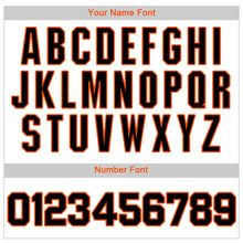Load image into Gallery viewer, Custom White Black-Orange Authentic Baseball Jersey