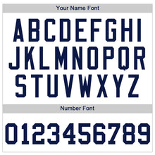 Laden Sie das Bild in den Galerie-Viewer, Custom White Navy Authentic Baseball Jersey