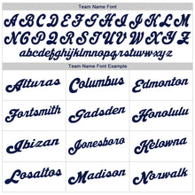 Laden Sie das Bild in den Galerie-Viewer, Custom White Navy Authentic Baseball Jersey