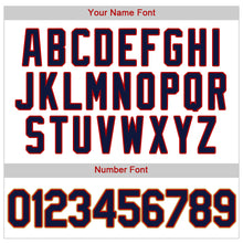 Laden Sie das Bild in den Galerie-Viewer, Custom White Navy-Red Authentic Baseball Jersey