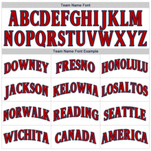 Загрузить изображение в средство просмотра галереи, Custom White Red-Navy Authentic Baseball Jersey