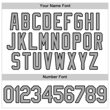 Laden Sie das Bild in den Galerie-Viewer, Custom White Gray-Black Authentic Baseball Jersey