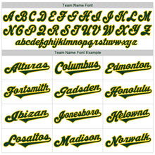 Laden Sie das Bild in den Galerie-Viewer, Custom White Green-Gold Authentic Baseball Jersey