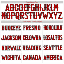 Загрузить изображение в средство просмотра галереи, Custom White Red Pinstripe Red-Black Authentic American Flag Fashion Baseball Jersey