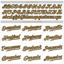 Laden Sie das Bild in den Galerie-Viewer, Custom White Old Gold-Black Authentic Baseball Jersey